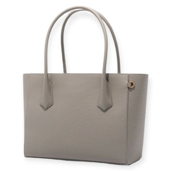 DAGNE DOVER Signature Legend Bleecker Blush Coated Canvas Large Laptop Tote Bag - Picture 3 of 9